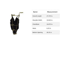 Black Michael Kors Ribbed Bodysuit With Gold Hardware Detail