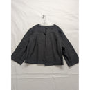 Tribail Womens 16P Charcoal 3/4 Sleeve Open Front Blazer Jacket Made In Canada