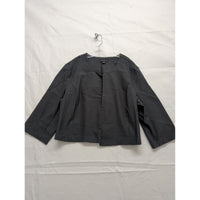 Tribail Womens 16P Charcoal 3/4 Sleeve Open Front Blazer Jacket Made In Canada