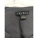 Tribail Womens 16P Charcoal 3/4 Sleeve Open Front Blazer Jacket Made In Canada