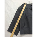 Tribail Womens 16P Charcoal 3/4 Sleeve Open Front Blazer Jacket Made In Canada