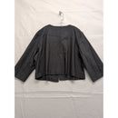 Tribail Womens 16P Charcoal 3/4 Sleeve Open Front Blazer Jacket Made In Canada