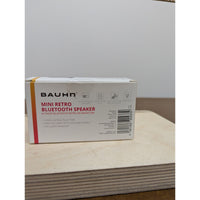 Bauhn Mini Retro Bluetooth Speaker Portable Vintage Design Wireless Audio