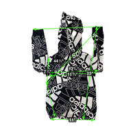 Adidas Black & White Logo Print Hoodie