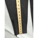 Calvin Klein Womens Charcoal Gray Pants Size 8 With Zippers & Slim Fit
