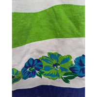 Vintage Colleen Conrad Striped Floral Print T-Shirt S