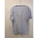 INC Mens Light Blue V-Neck T-Shirt With Striped Pattern Size M