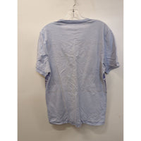 INC Mens Light Blue V-Neck T-Shirt With Striped Pattern Size M