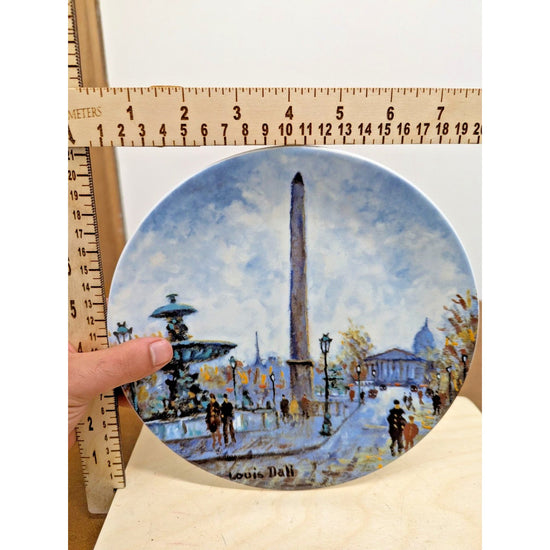 Vintage Louis Dall Decorative Paris Landscape Collector Plate