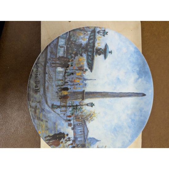 Vintage Louis Dall Decorative Paris Landscape Collector Plate
