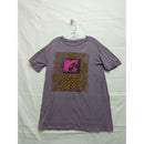 MTV Graphic Tee Purple Leopard Print XS Cotton Blend Made In Mexico
