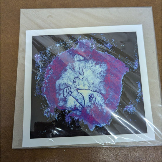 Abstract Watercolor Art Print Pink Blue Splatter Modern Home Decor