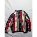 Vintage Delf Sweater Collezioni Striped Knit Pullover XXL Made In Korea