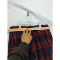 Spyder Mens Red & Navy Plaid Fleece Lounge Pants Size M