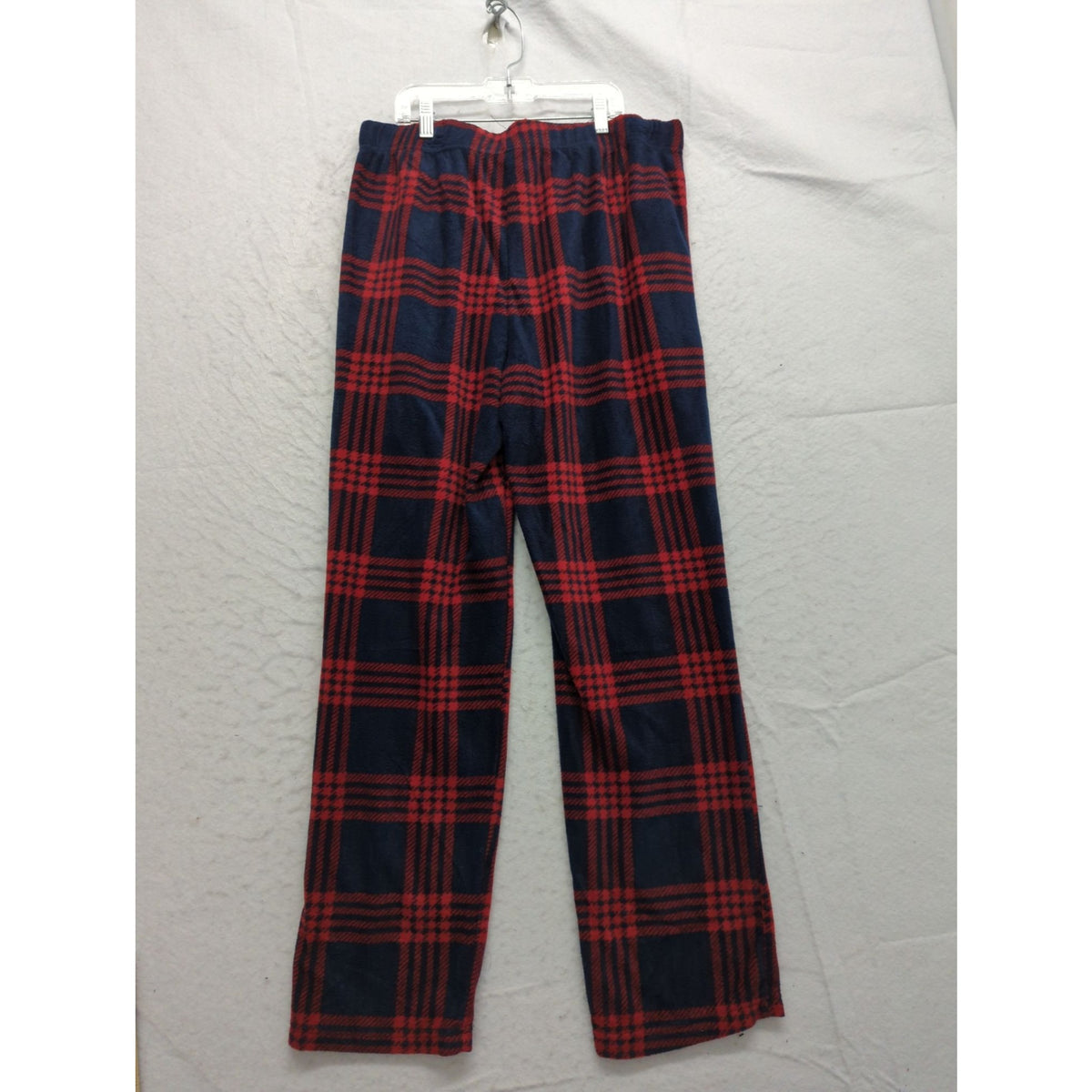 Spyder Mens Red & Navy Plaid Fleece Lounge Pants Size M