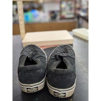 Vans Checkerboard Slip-On Sneakers Black/Gray Canvas Mens Size 8.5 Pre-Owned