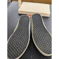 Vans Checkerboard Slip-On Sneakers Black/Gray Canvas Mens Size 8.5 Pre-Owned