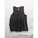 Alfani Black Geometric Burnout Velvet Sleeveless Top
