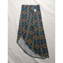 Ultra Flirt Womens Multicolor High-Low Maxi Skirt With Elastic Waistband & Floral Print