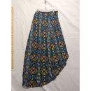 Ultra Flirt Womens Multicolor High-Low Maxi Skirt With Elastic Waistband & Floral Print