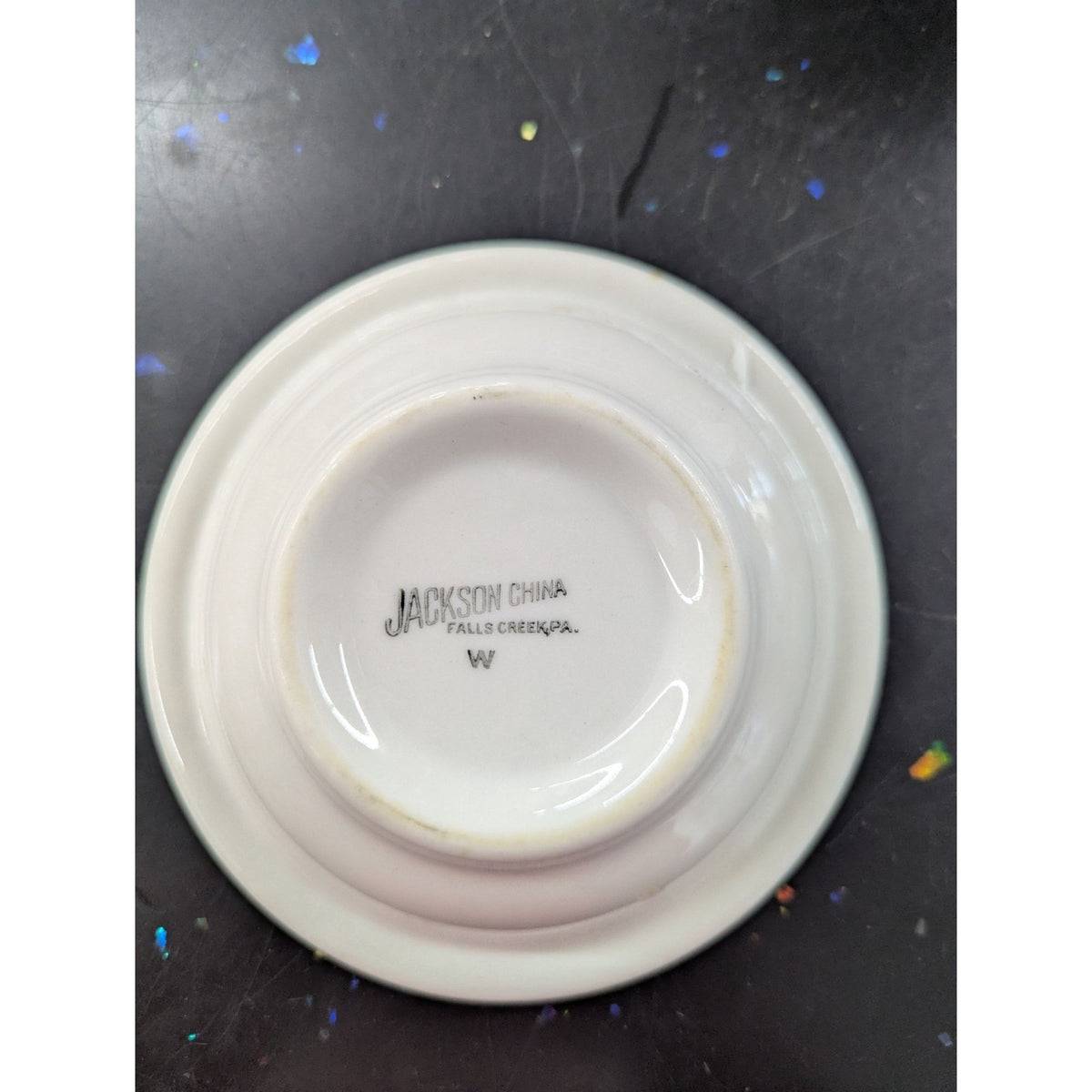 Jackson China Small Bowls Pink & Gray Stripes Vintage 4 Pc Set 4" Diameter Durab
