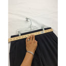 Black Jogger Pants With Side Zipper Pocket Elastic Waist And Tapered Legs 32" Inseam