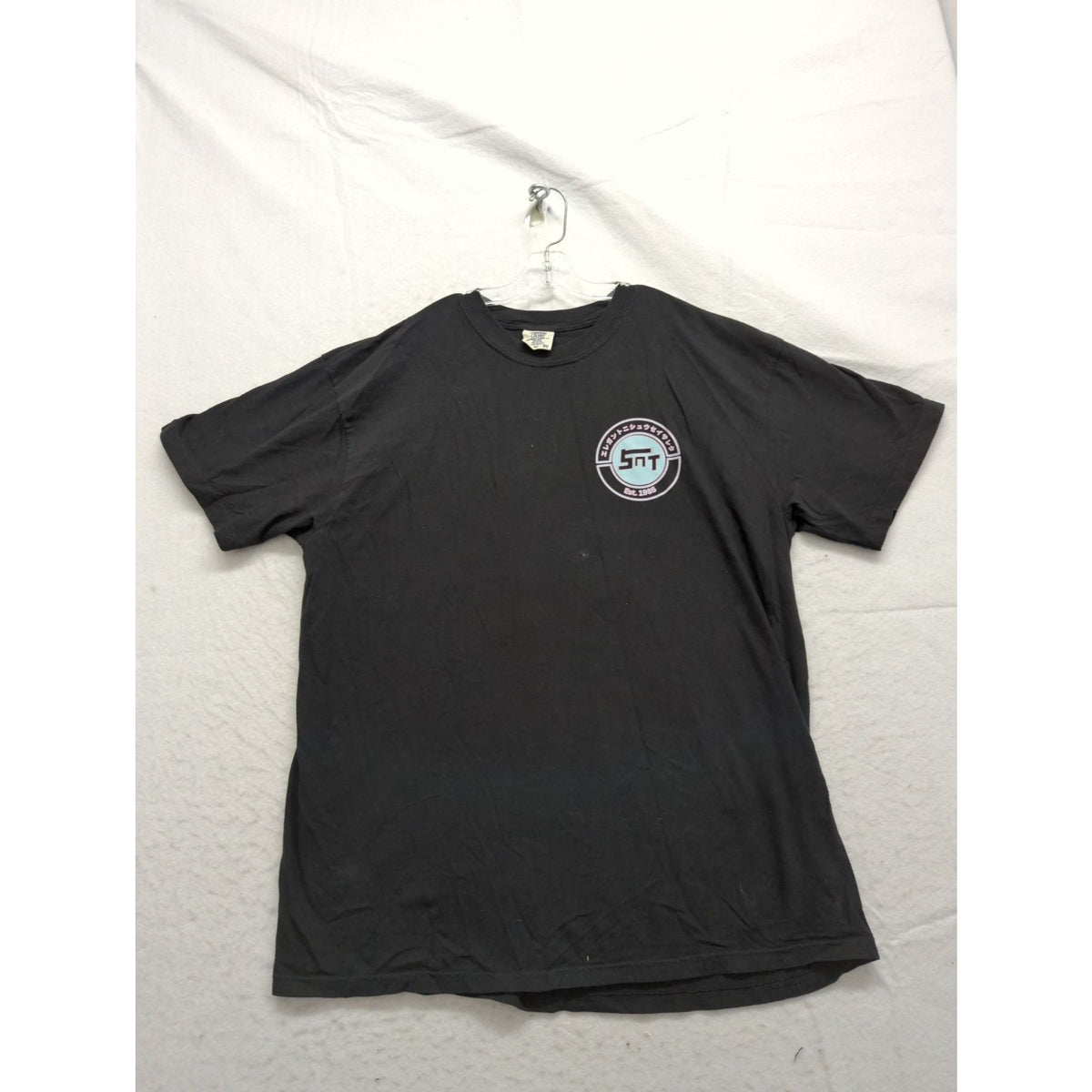 Comfort Colors XL Black Graphic T-Shirt With Front & Back Design 100% Cotton Made In Honduras