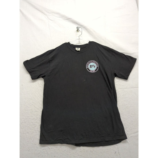 Comfort Colors XL Black Graphic T-Shirt With Front & Back Design 100% Cotton Made In Honduras