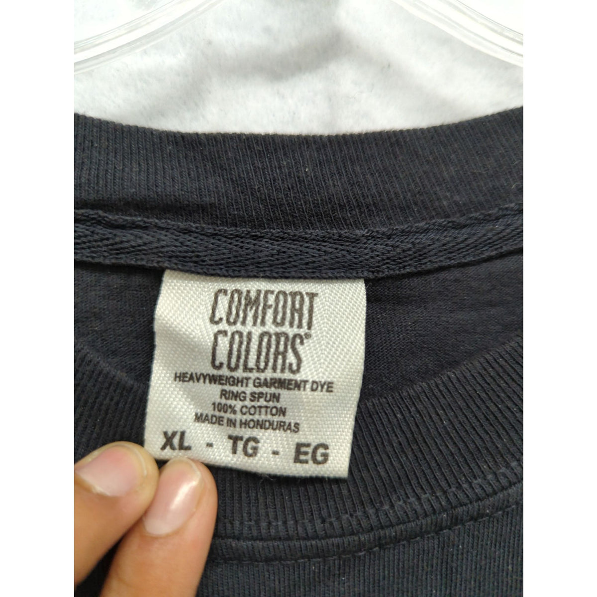 Comfort Colors XL Black Graphic T-Shirt With Front & Back Design 100% Cotton Made In Honduras