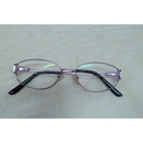 Pink Metal Eyeglasses Frame Oval Prescription Lens Accessory