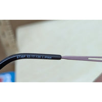 Pink Metal Eyeglasses Frame Oval Prescription Lens Accessory