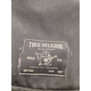 True Religion Crossbody Bag Black Canvas Adjustable Strap Multiple Zipper Pocket