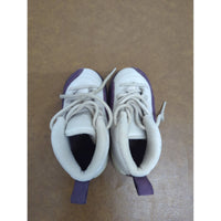 Air Jordan Toddler Shoes White & Purple With Laces Size 5C Pre-Owned