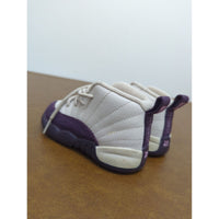 Air Jordan Toddler Shoes White & Purple With Laces Size 5C Pre-Owned