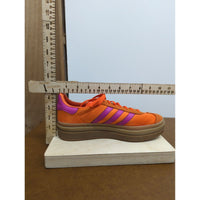 Adidas Gazelle Platform Shoes Orange & Purple 7.5 Womens Casual Sneakers Retro Style