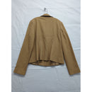 Ann Taylor Loft Tan Blazer With Black Trim Size 10 Two-Button Front Fully Lined Tailored Fit Made In Indonesia
