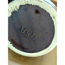 Vintage USA Two-Tone Brown Glazed Ceramic Soup Tureen With Lid 5.5" Tall Dual Handles Rustic Farmhouse Style