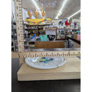Vintage Milk Glass Plates With Hand-Painted Fruit Designs Beaded Edge Set Of 2 Wall Hangers Included 7.25" Diameter