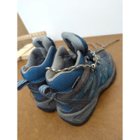 L.L. Bean Kids Hiking Shoes Blue & Gray Size 1 Durable All-Terrain Footwear