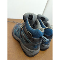 L.L. Bean Kids Hiking Shoes Blue & Gray Size 1 Durable All-Terrain Footwear