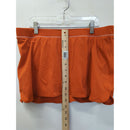 Lands End Womens Orange Swim Skirt Size 12 Nylon Blend