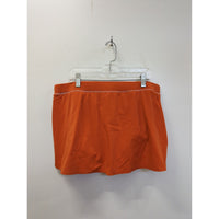 Lands End Womens Orange Swim Skirt Size 12 Nylon Blend