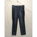Democracy Womens Dark Wash Jeans With "Ab" Technology Size 10 Straight Leg Denim Raw Hem Made In China