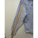 Banana Republic Mens Blue Plaid Long Sleeve Button-Up Shirt Size M
