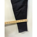 Black Lace-Up Skinny Jeans With Front Zipper Pockets & Back Patch Pockets Women’s Size S
