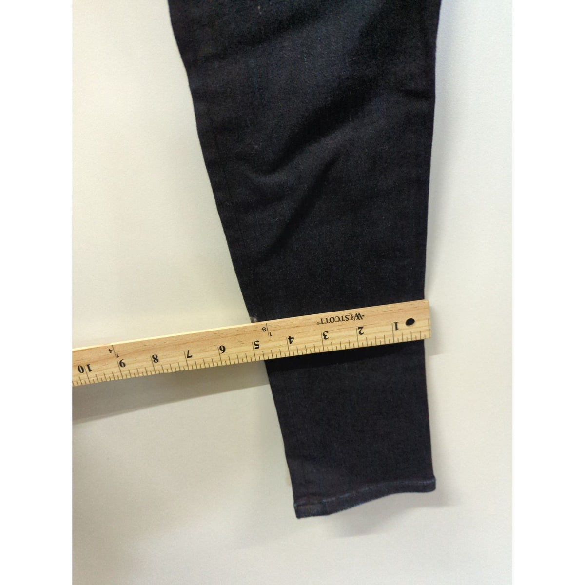 Black Lace-Up Skinny Jeans With Front Zipper Pockets & Back Patch Pockets Women’s Size S