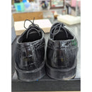 Stacy Adams Mens Triolo Black Dress Shoes Size 10M Crocodile Print Lace-Up Pre-Owned
