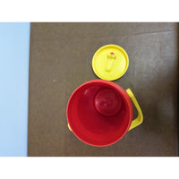 Slim Jim Vintage Coleman Thermos With MTV TRL Logo Red & Yellow 5590 USA Made