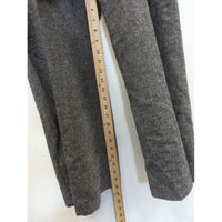 Calvin Klein Womens Gray Tweed Dress Pants 42" Length Mid-Rise Wide Leg Classic Fit Size 8.
