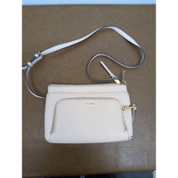 Calvin Klein Cream Crossbody Bag With Gold Hardware & Adjustable Strap 10.5"x7"